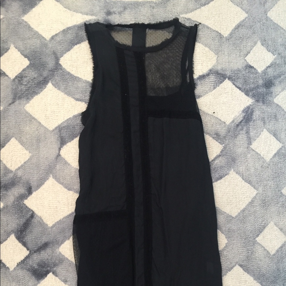 Black tank top